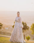 Heavenly Gown With Full Skirt Underlay