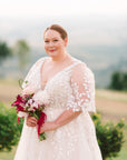 Lani Gown - with Detachable Swing Sleeves