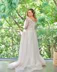 Hepburn Skirt in Champagne