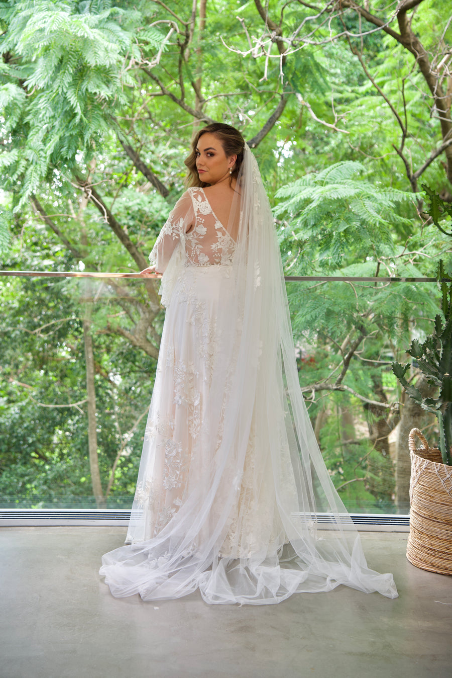 Imani Gown with removable sleeves