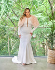 Ostrich Bolero - Blush