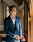 Bow Tie - Hot Pink Patterned