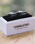 Cufflinks - Black Onyx & Mother of Pearl