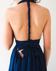 Sabene Gown - Stretch (Navy) | Sale