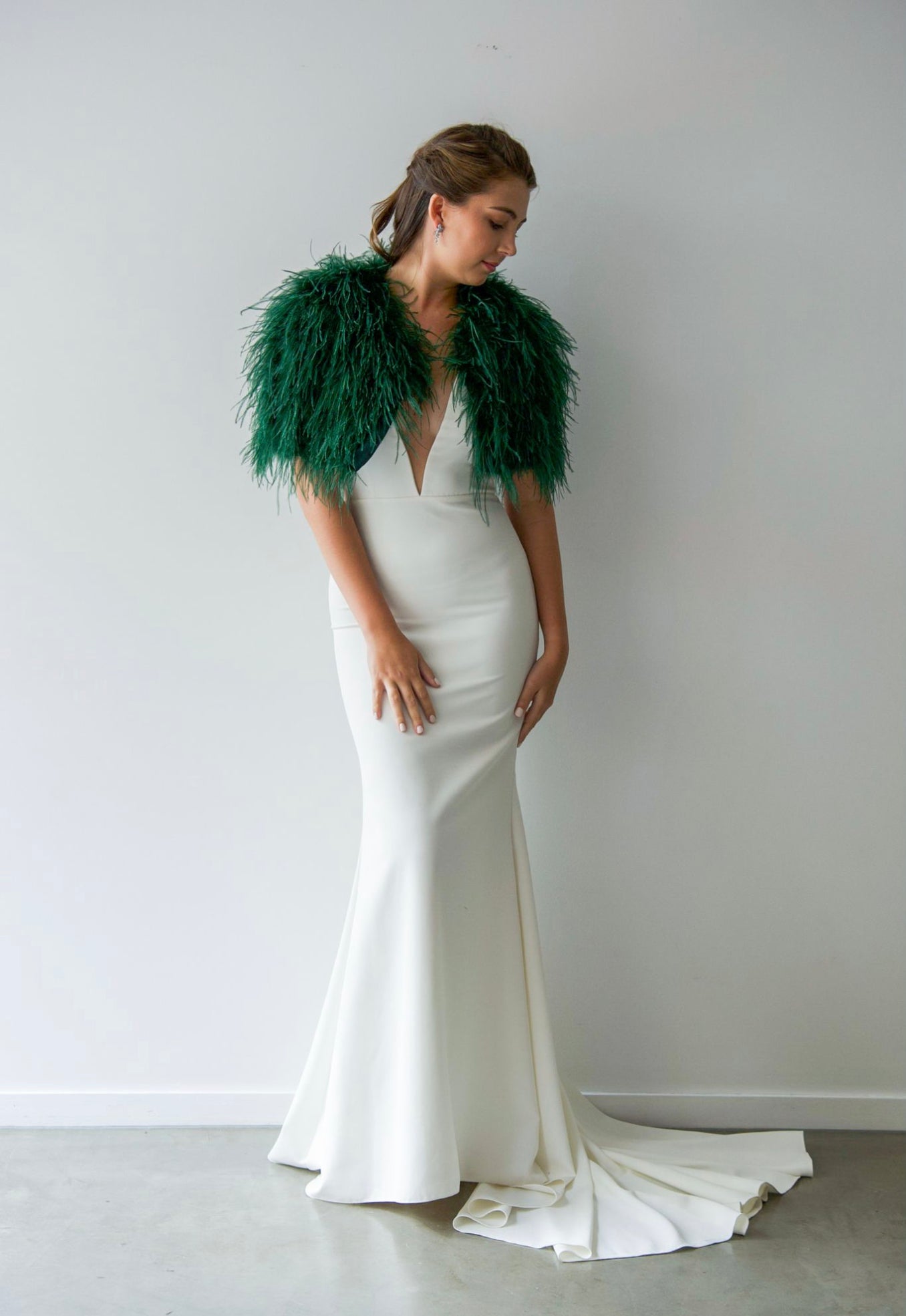 Ostrich Bolero - Forest Green