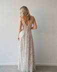 Houston Gown Silver - Blush