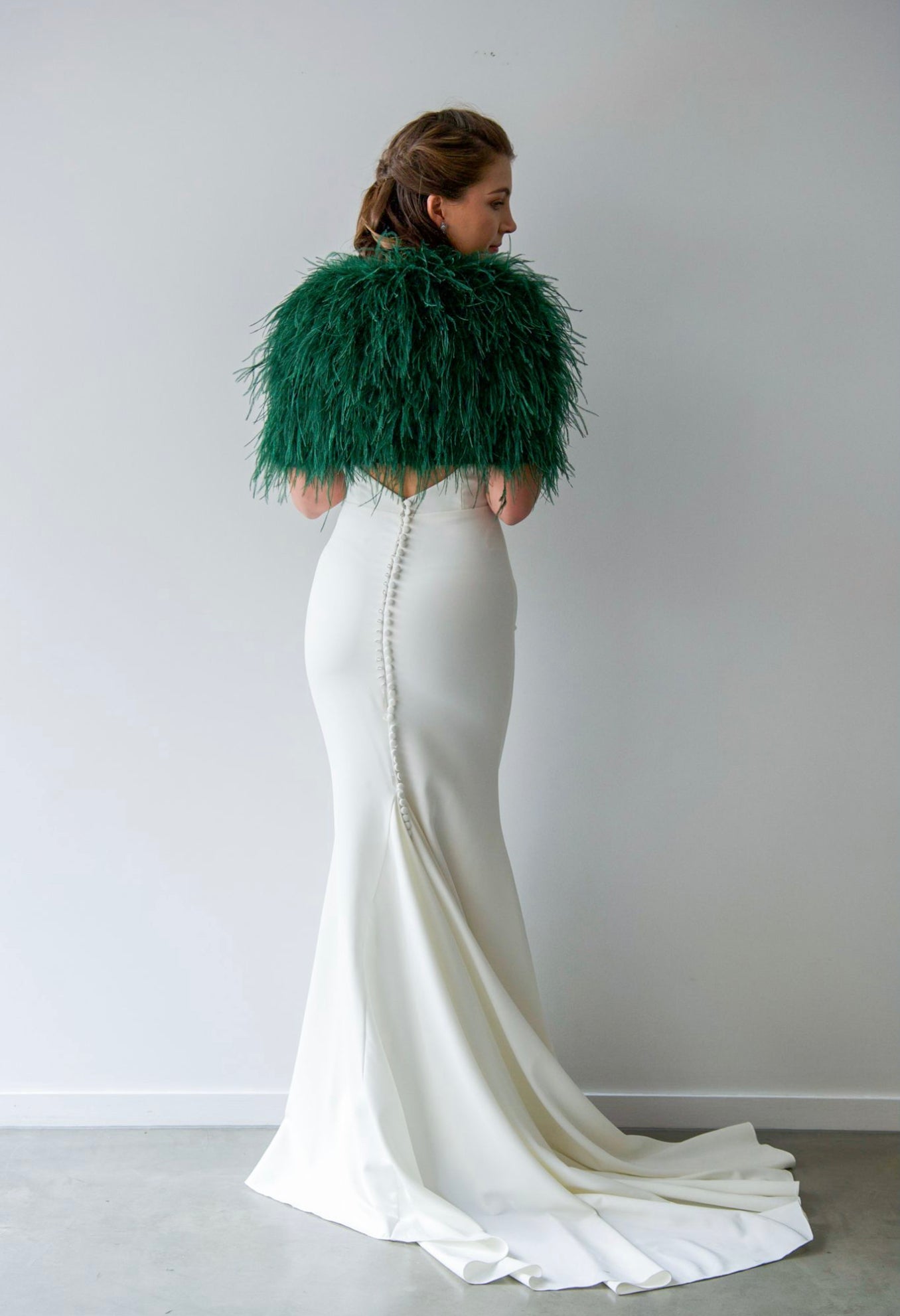 Ostrich Bolero - Forest Green