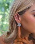 Liana Starburst Earrings - Silver