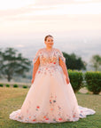 Lorelai Gown - with Detachable Off the Shoulder Sleeves