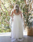 Veils with Flowers, Floral Applique