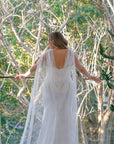 Khloe Gown with Lace Cape