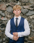 Made to Order Vest - Jacquard Navy