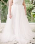 Nikita Gown with Lace on skirt | sample