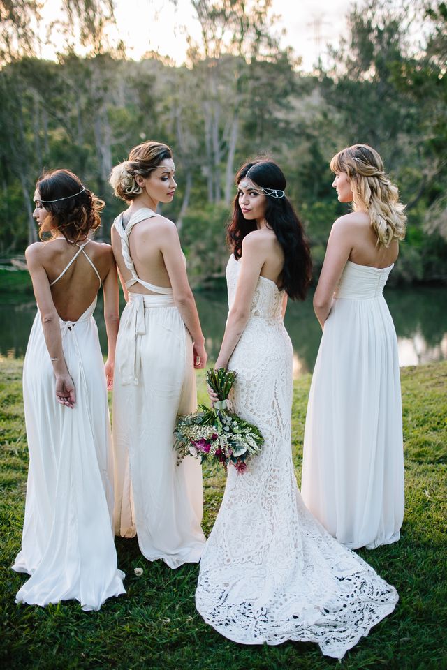 Milla Maxi in Silk (Off White) | Sale