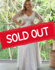 Estella Gown (Silver with Milky Underlay) | Sample