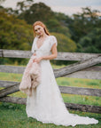 Kyla Gown - with Detachable Sleeves | Sample