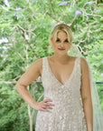 Houston Gown With Off White Underlay