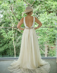Giselle Detachable Overskirt - Champagne