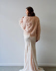 Lizzie Beth Fur Jacket - Silver Sample