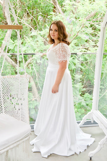 Two Piece Wedding Dress -Donna Skirt