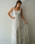 Imani Gown with Removable Sleeves | Sample