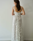 Imani Gown with Removable Sleeves | Sample
