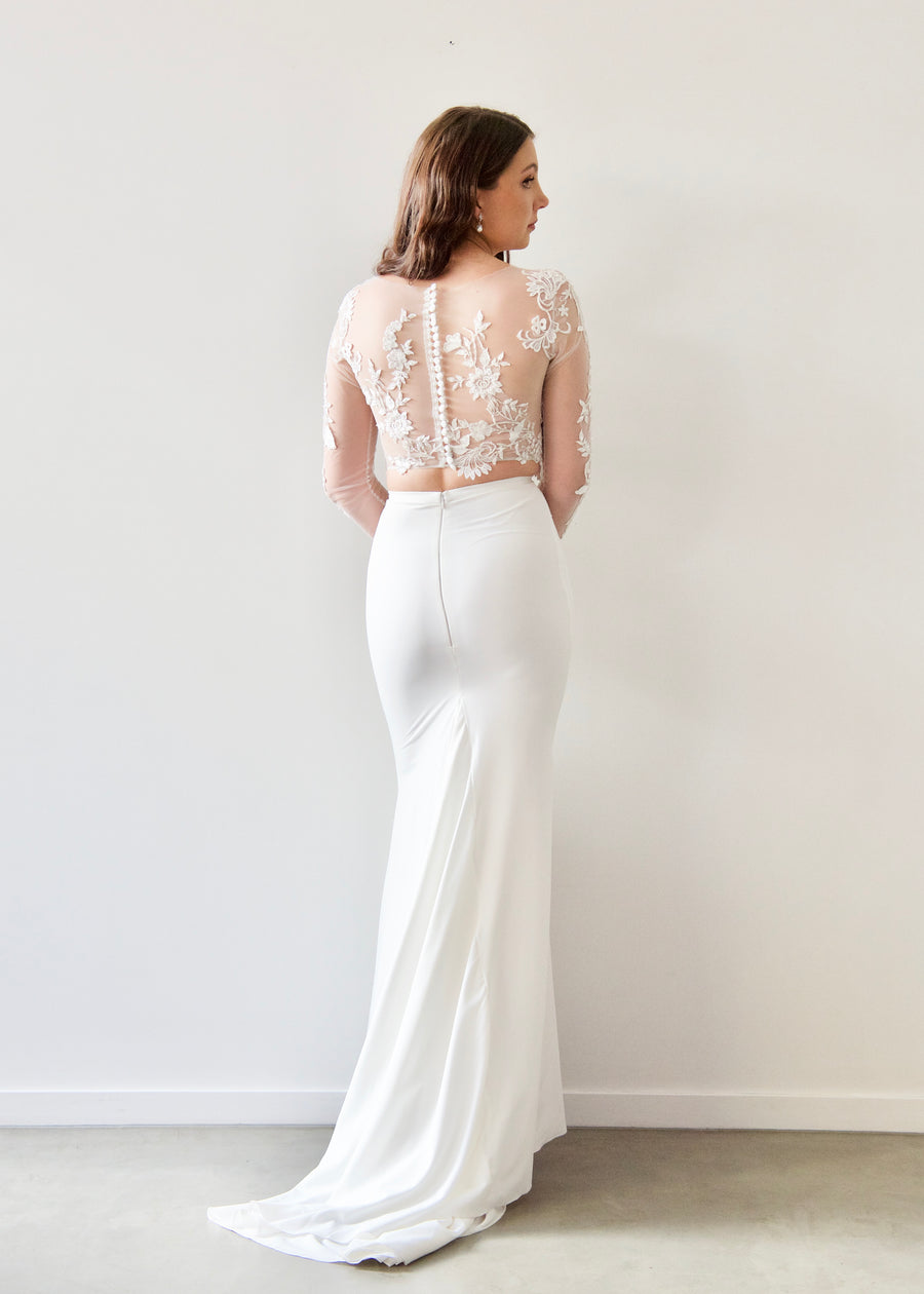 Two Piece Wedding Dress -Demi Skirt