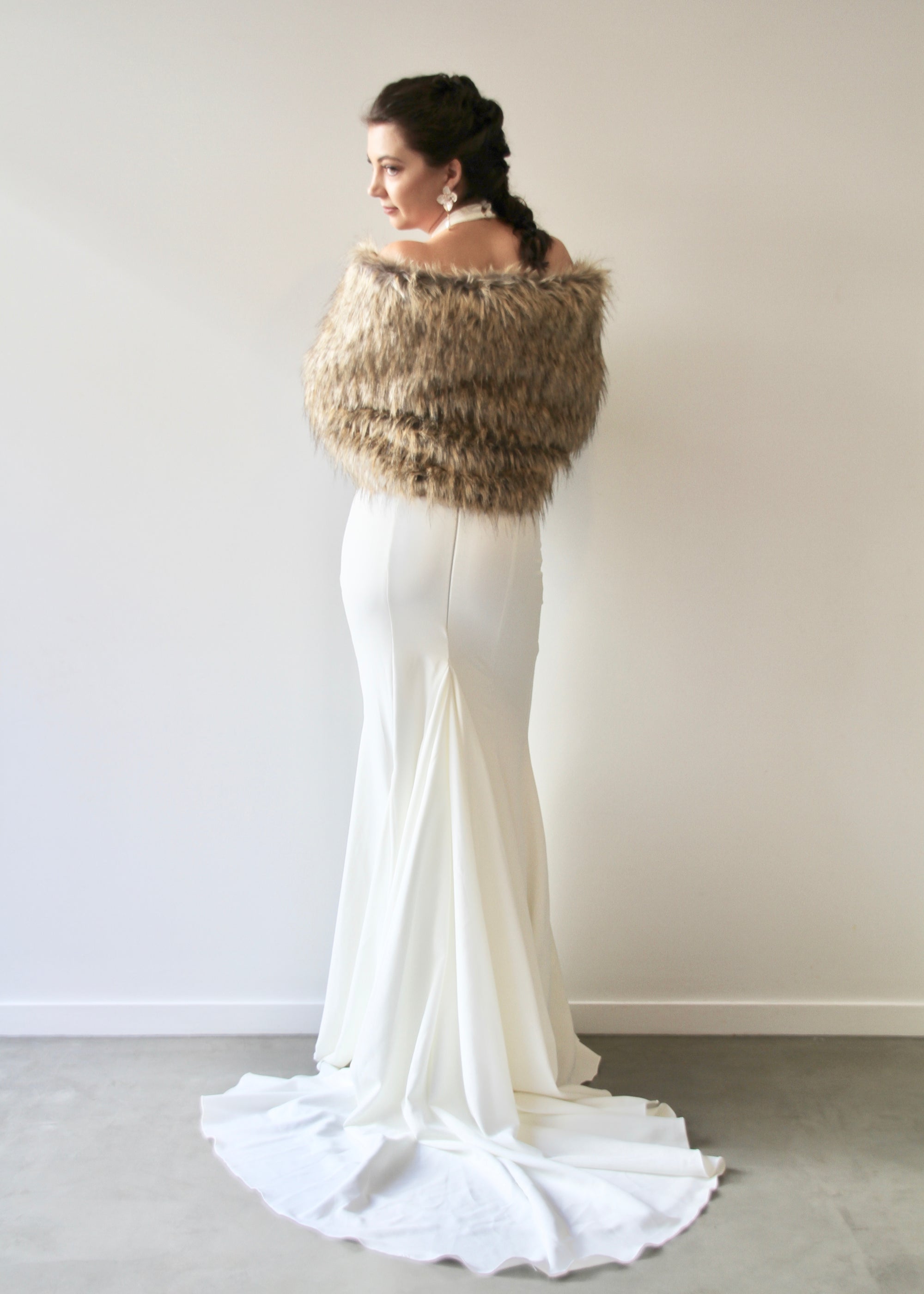 Fur Wrap - Brown - When Freddie met Lilly