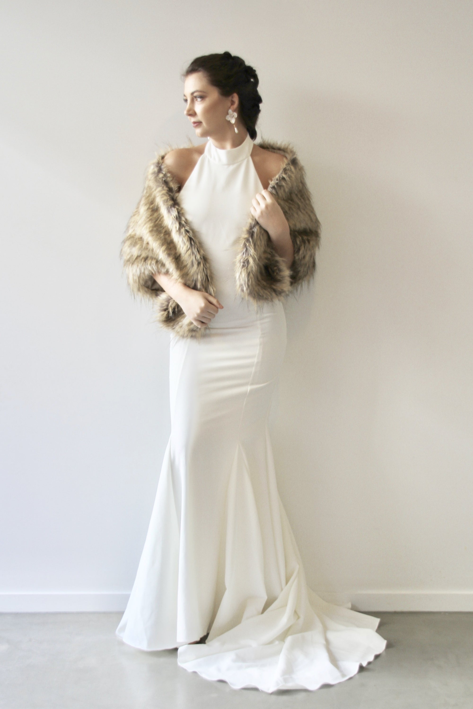 Fur Wrap - Brown - When Freddie met Lilly