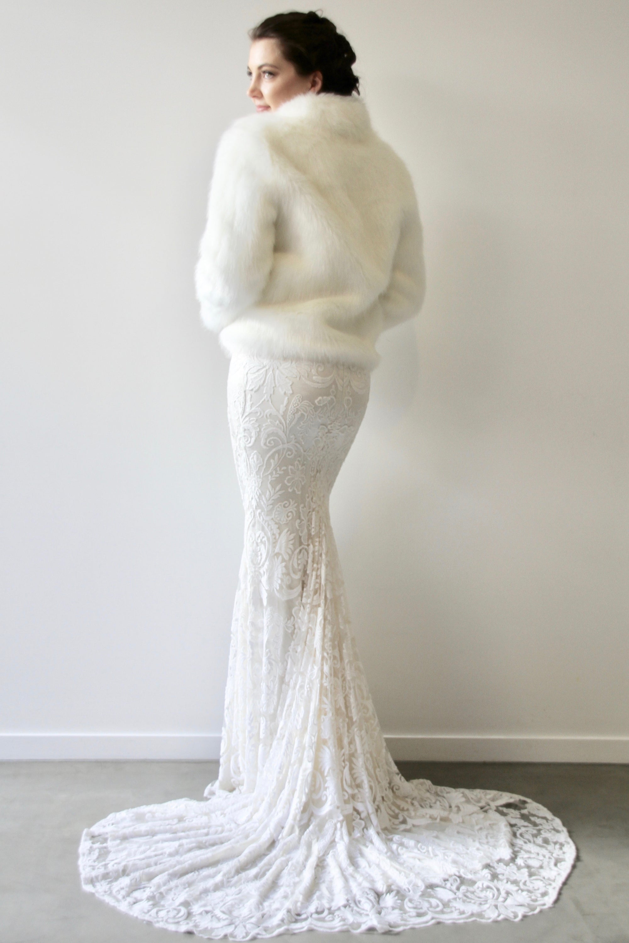Fur Jacket - Off White - When Freddie met Lilly