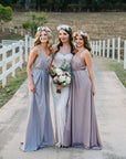 Xanadu Gown in Chiffon - Mocha | Sale