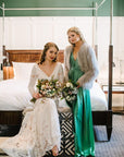 Xanadu Gown in Silk - Emerald | Sale