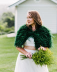 Ostrich Bolero - Forest Green