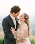 Halo Gown - Gold with Mocha Underlay