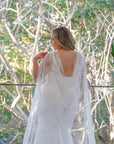 Khloe Gown with Lace Cape
