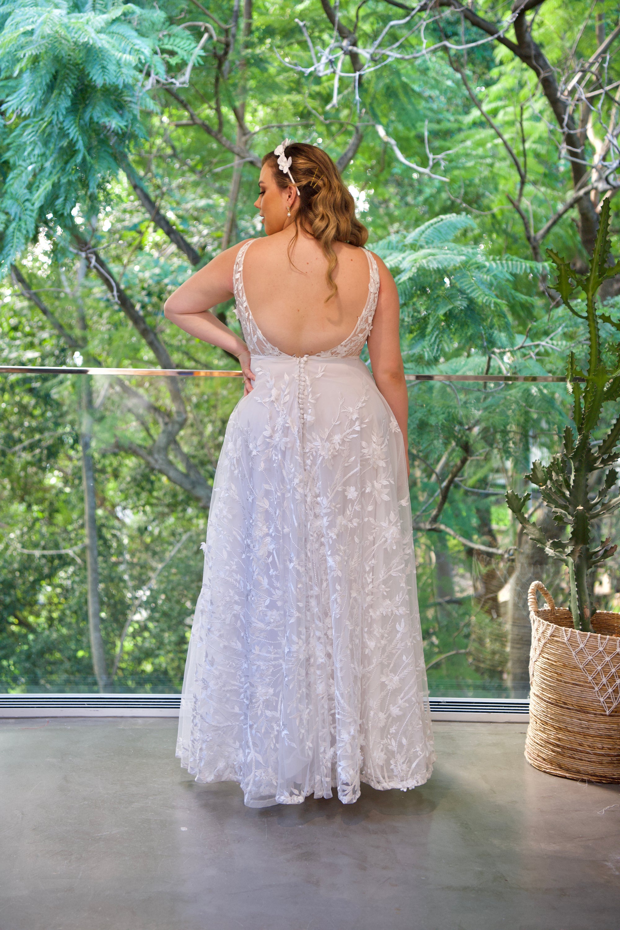 Hannah Gown with removable sleeves