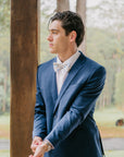 Bow Tie - Cream and Light Blue
