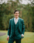 Custom Made To Order Suit - Dark Bottle Green