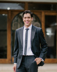 Satin Skinny Tie - Black