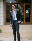 Satin Skinny Tie - Black