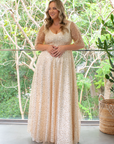 Estella Gown (Gold with Milky Underlay)