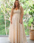 Estella Gown (Gold with Milky Underlay)