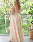 Estella Gown (Gold with Milky Underlay)