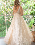 Estella Gown (Gold with Milky Underlay)