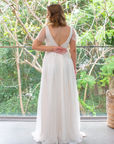 Estella Gown (White with Milky Underlay)