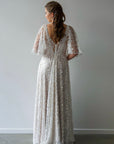 Houston Gown Off White - Light Blush