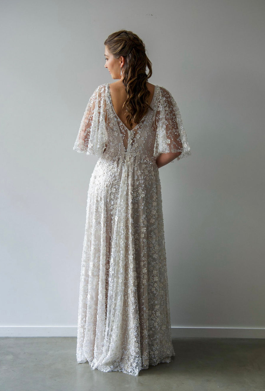 Houston Gown Off White - Oyster