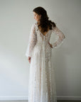 Houston Gown with Long Sleeves - Blush