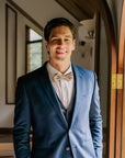 Bow Tie - Herringbone Champagne