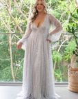 Halo Gown (Silver) - No Underlay | Sample
